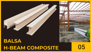 Balsa H-Beam Composite